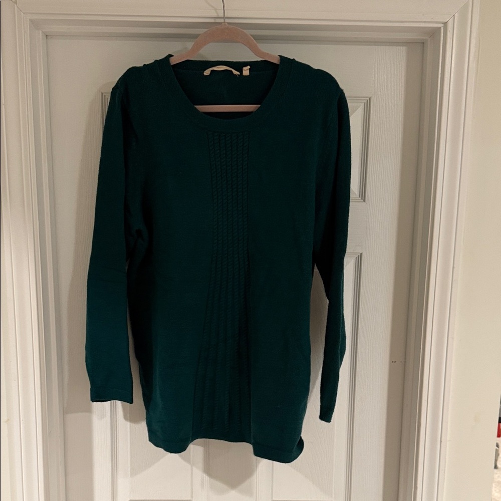 Soft surroundings sweater, green
